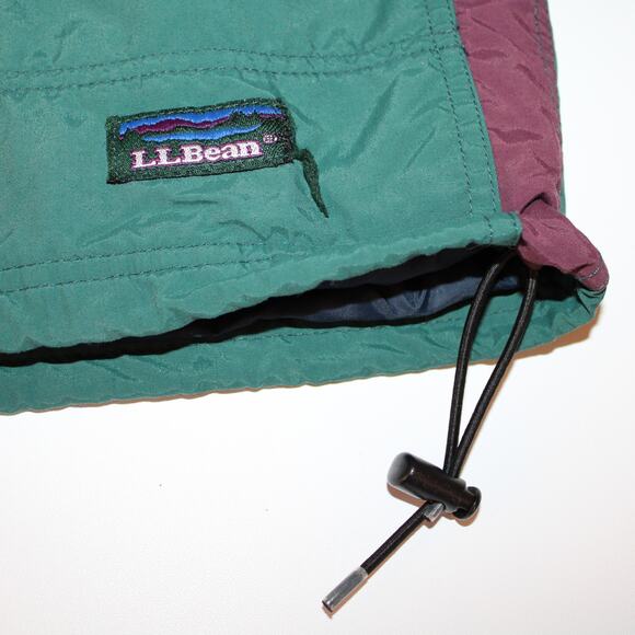 VTG L. L. Bean Women's Mountain Classic Anorak Half Zip Hooded Pullover sz S - Picture 10 of 10